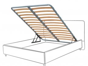 Кровать Селена с подъемным механизмом (Фуджи серый) 1