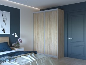 Шафа купе Сіті Лайт Дуб Cонома 2 ДСП 150х60х225 3