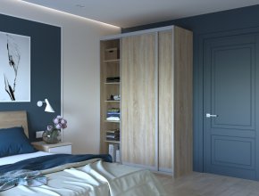 Шафа купе Сіті Лайт Дуб Cонома 2 ДСП 150х60х225 4