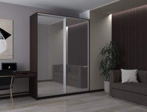 Шафа купе Сіті 24 Венге 2 Дзеркала 180х60х240 1