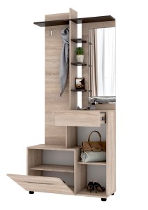 Вішалка "Аякс" 900х376х2000 h . Дуб сонома / Венге магія (правостороння) 2