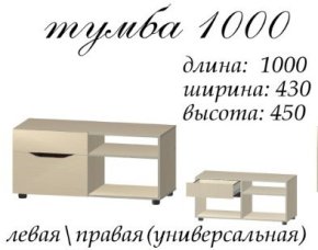 Тумба "Аякс" 1000х430х450 h . Дуб крафт белый / Венге магия 2
