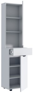Тумба із дзеркалом "Аякс" 470х376х1880 h . Німфея альба 2