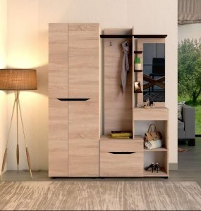 Шафа "Аякс" 650х376х2000 h . Дуб сонома / венге магія 1