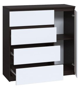 Комод "Брайт" 1000х376х950 h . Венге магія / білий (телескопічні напрямні) правосторонній 2