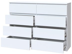 Великий комод "Брайт" 1300х376х950 h . Білий (телескопічні напрямні) 1