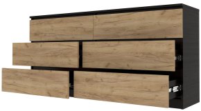 Комод "Брайт" 1500х376х730 h . Венге магія / Дуб крафт золотий (телескопічні напрямні) 2