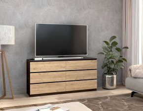 Комод "Брайт" 1500х376х730 h . Венге магія / Дуб крафт золотий (телескопічні напрямні) 4