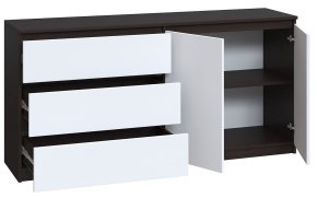 Комод "Брайт" 1580х376х730 h . Венге магія / білий (Теле. напр. лівосторонній) 1