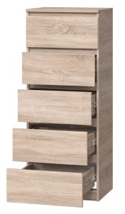 Комод "Брайт" 500х376х1170 h . Дуб сонома (телескопические направляющие) 1