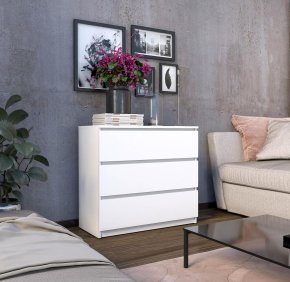 Комод "Брайт" 800х376х730 h . Білий (телескопічні напрямні) 3