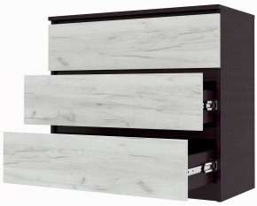 Комод "Брайт" 800х376х730 h . Венге магія / Дуб крафт білий (телескопічні напрямні) 1