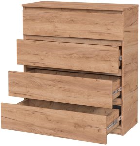 Комод "Брайт" 900х376х950 h . Дуб крафт золотий (телескопічні напрямні) 1