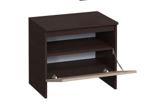 Тумба для обуви "Брайт" 550х376х500 h . Венге магия / Дуб крафт серый (телескоп. направл.) 2