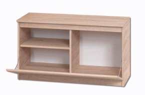 Тумба для взуття "Брайт" 900х376х511 h . Дуб сонома / Білий 2