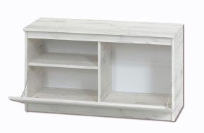 Тумба для обуви "Брайт" 900х376х511 h . Дуб крафт белый 3