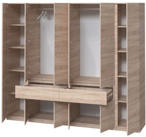 Шкаф "Брайт" 2442х520х2000 h . Дуб сонома (Телескопические направляющие, левостороний) 1