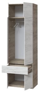 Шафа з антресоллю та дзеркалом "Брайт" 800х520х2400 h . 2