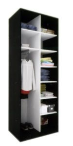 Шафа-купе: 2Ротанг комбі/сатин (150х240х45/60)   1