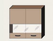 Навесной Шкаф 80В витрина сушка (800х718) Алина