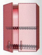 Навесной Шкаф 61 сушка (600x720) Mirror gloss