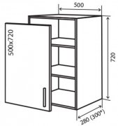 Навесной Шкаф №5 (500x720) Кредо