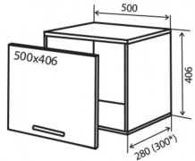 Навесной Шкаф №12 (500x406) окап Кредо