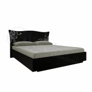 Богема Кровать 1,6х2,0 (каркас) | Глянец черный