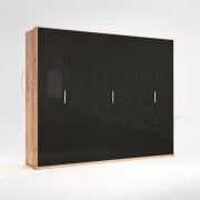 Луна Шкаф 6Д без зеркала | Дуб крафт - Мат Лава