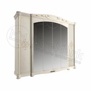 Роселла Шкаф 6Д с зеркалом | Радика Беж