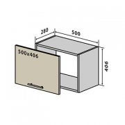Навесной Шкаф №12 окап (500x406) Мода мат Soft Touch