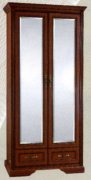 Шкаф 2-х дверный с зеркалом (Ш-1477) Росава